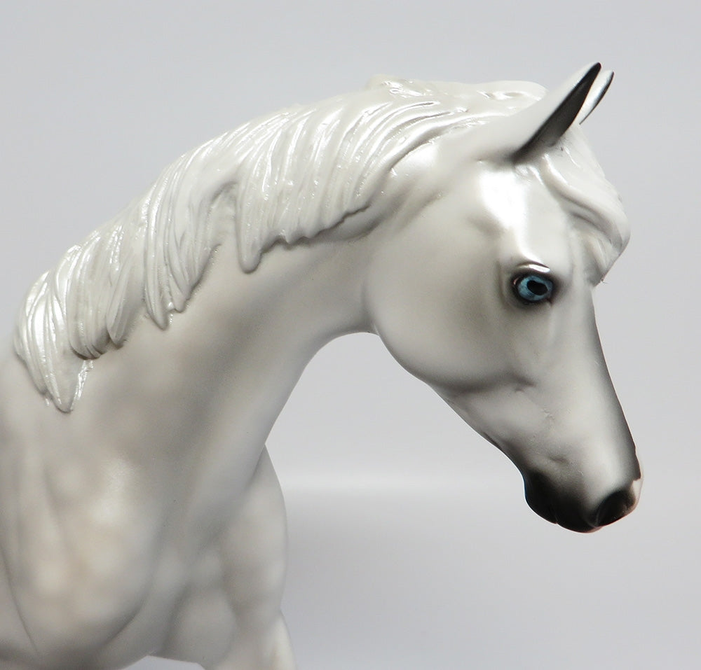 SOMBER-LE-3 LIGHT DAPPLE GREY PONY MODEL HORSE 10/4/17