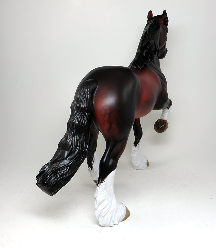 MR. BIG SOX-OOAK DAPPLE BLOOD BAY TROTTING DRAFTER BY SHERYL LEISURE 5/13