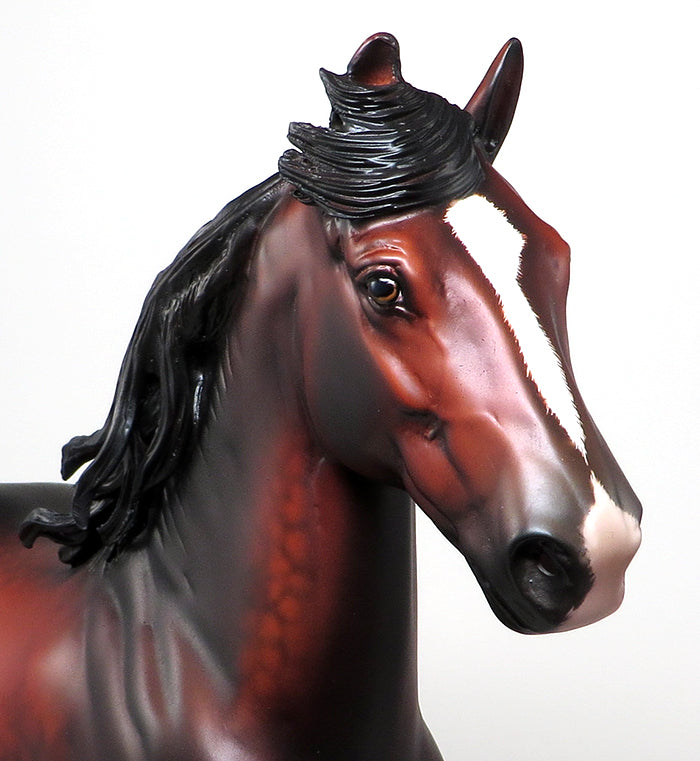 MR. BIG SOX-OOAK DAPPLE BLOOD BAY TROTTING DRAFTER BY SHERYL LEISURE 5/13