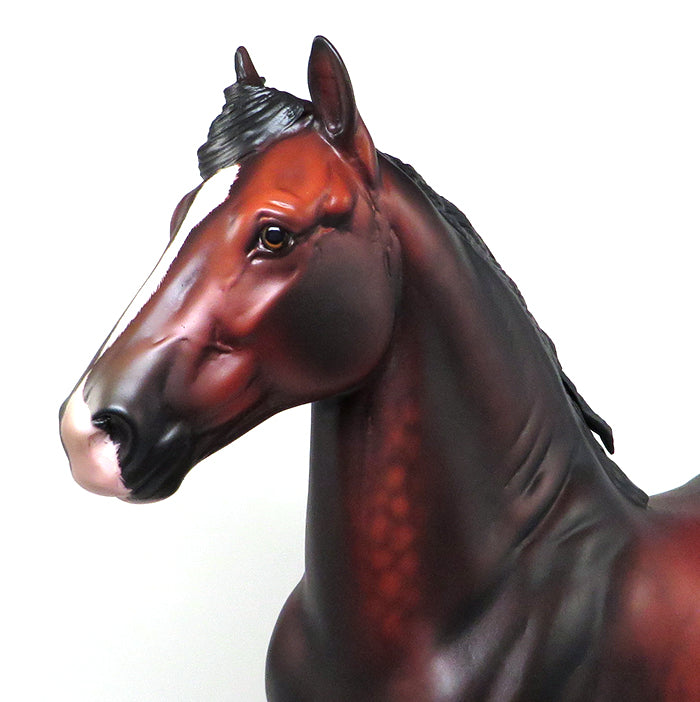 MR. BIG SOX-OOAK DAPPLE BLOOD BAY TROTTING DRAFTER BY SHERYL LEISURE 5/13