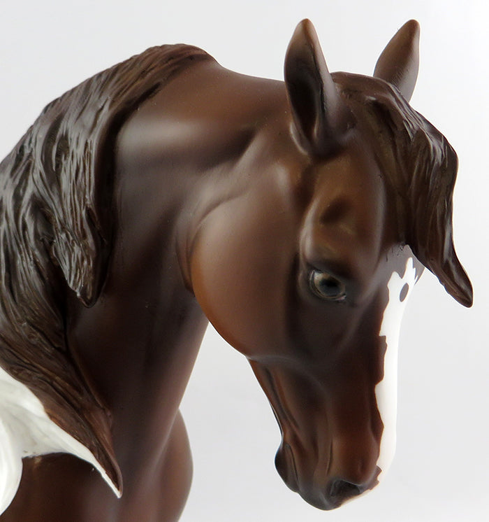 EXPO-OOAK CHESTNUT PAINT ANDALUSIAN MODEL HORSE 11/3/16
