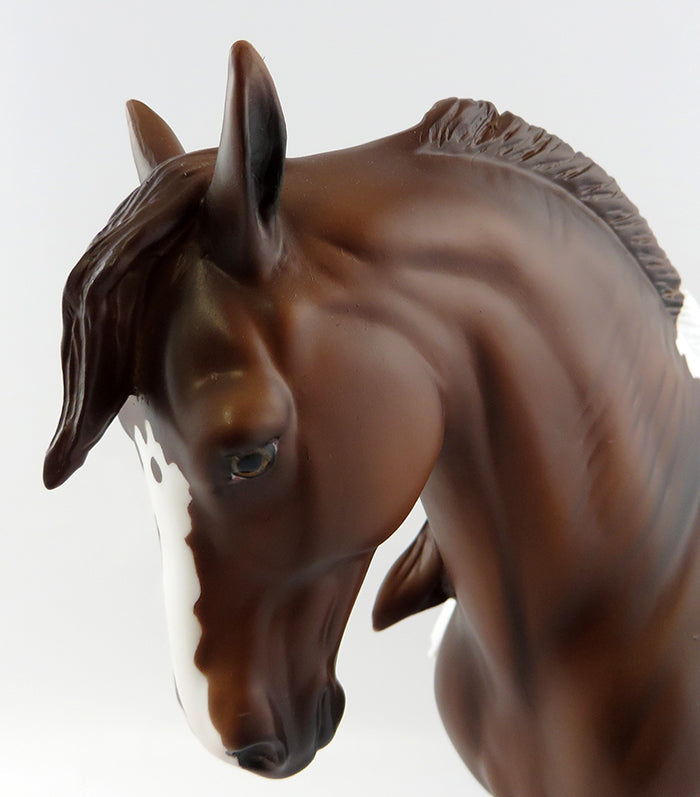 EXPO-OOAK CHESTNUT PAINT ANDALUSIAN MODEL HORSE 11/3/16