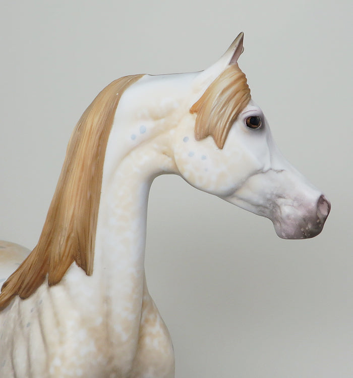 MANCHA SOLAR-OOAK APPALOOSA ARABIAN MODEL HORSE BY AL 5/13