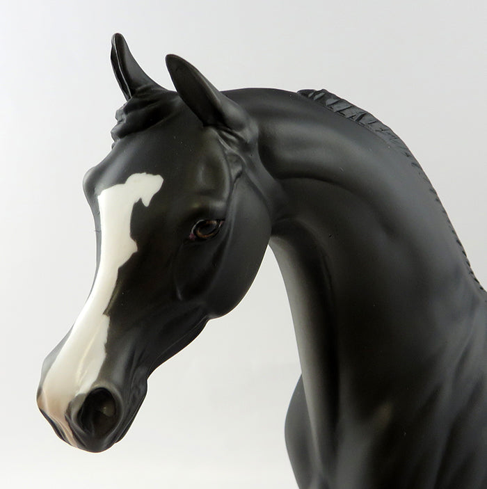 CHASIN THE NIGHT-OOAK BLACK GOING GREY ARABIAN MODEL HORSE 11/2/16