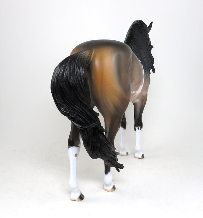 SUPERHERO-OOAK SEAL BAY PINTO ANDALUSIAN MODEL HORSE 5/13