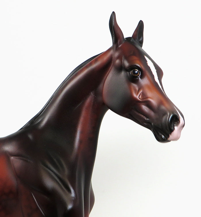 CORIZON DE LA LUNA-LE-4 BLOOD BAY ANDALUSIAN YEARLING MODEL HORSE BY SHERYL LEISURE 5/20