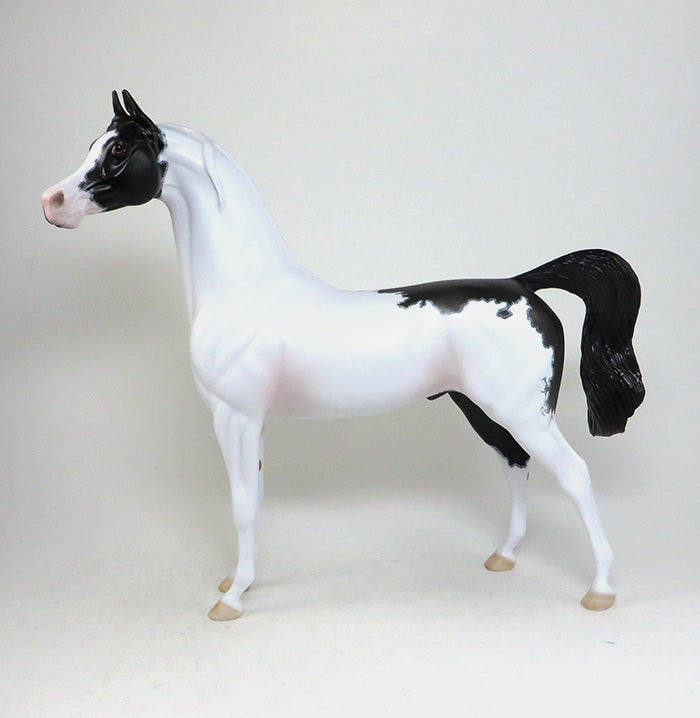 IMMORTAL STORY-OOAK MAPPED PINTO ARABIAN MODEL HORSE 5/18