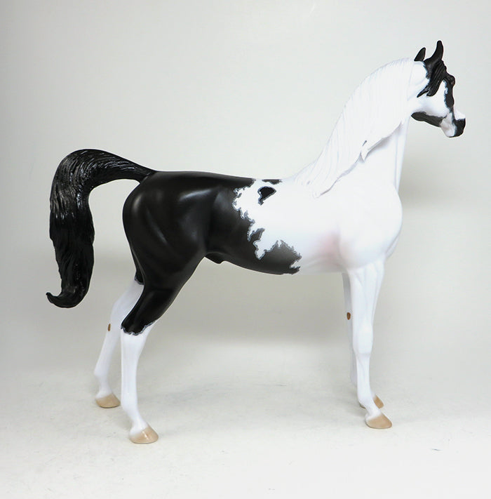 IMMORTAL STORY-OOAK MAPPED PINTO ARABIAN MODEL HORSE 5/18
