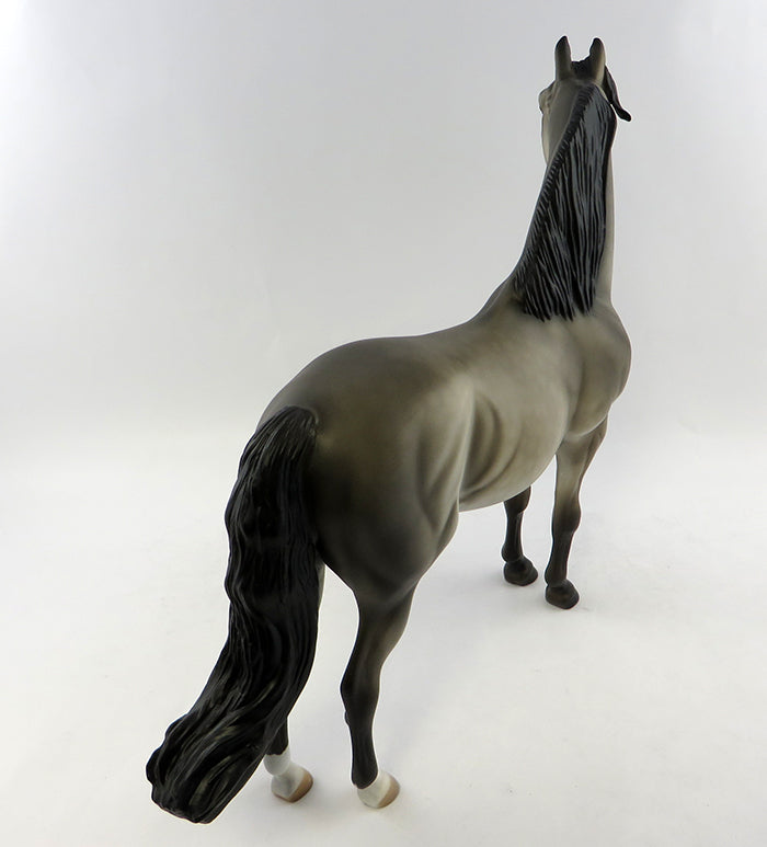 GONE GRAND-OOAK DAPPLE GRULLA MORGAN MODEL HORSE 11/4/16