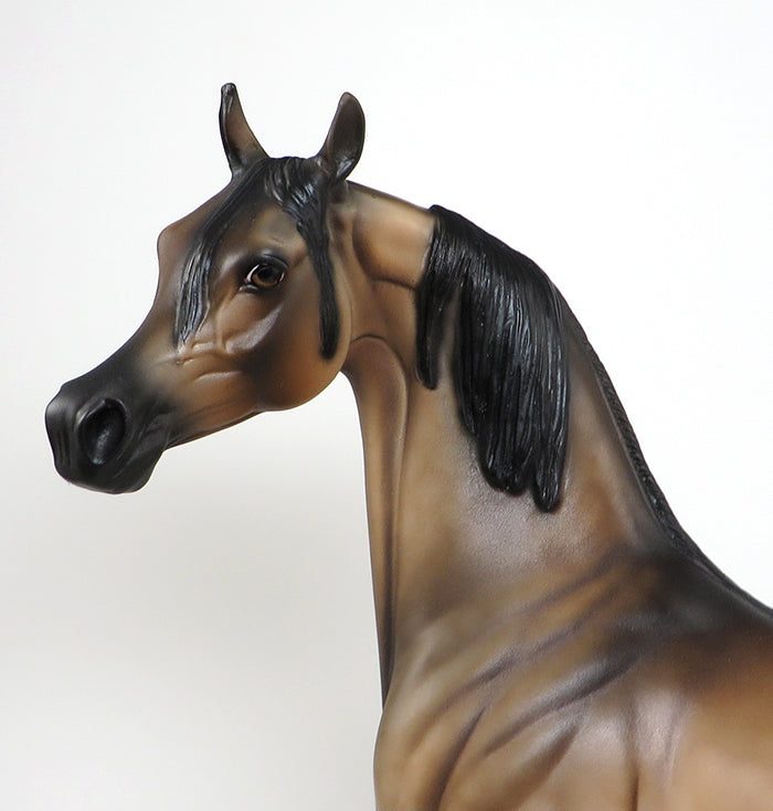 OUT TILL MIDNIGHT-OOAK SOOTY BUCKSKIN  ARABIAN MODEL HORSE 5/18