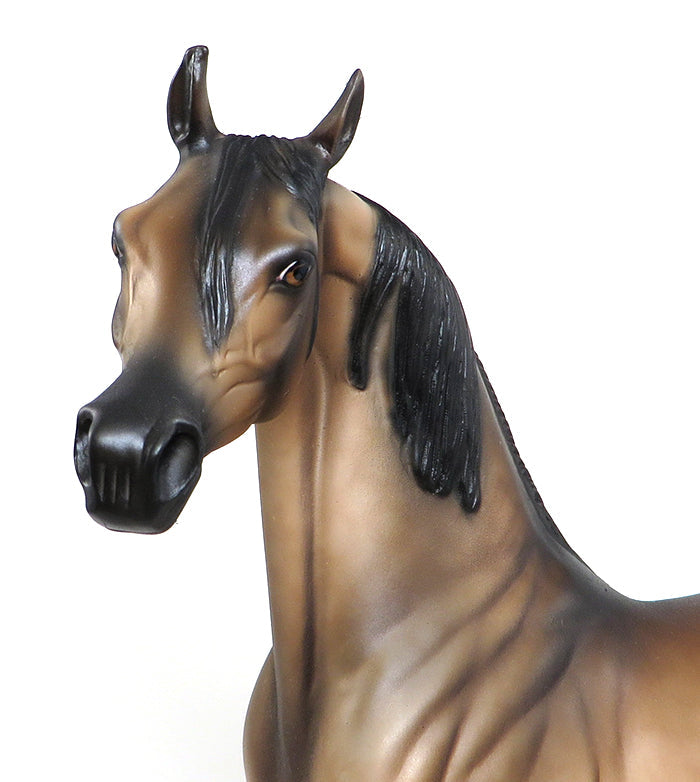 OUT TILL MIDNIGHT-OOAK SOOTY BUCKSKIN  ARABIAN MODEL HORSE 5/18
