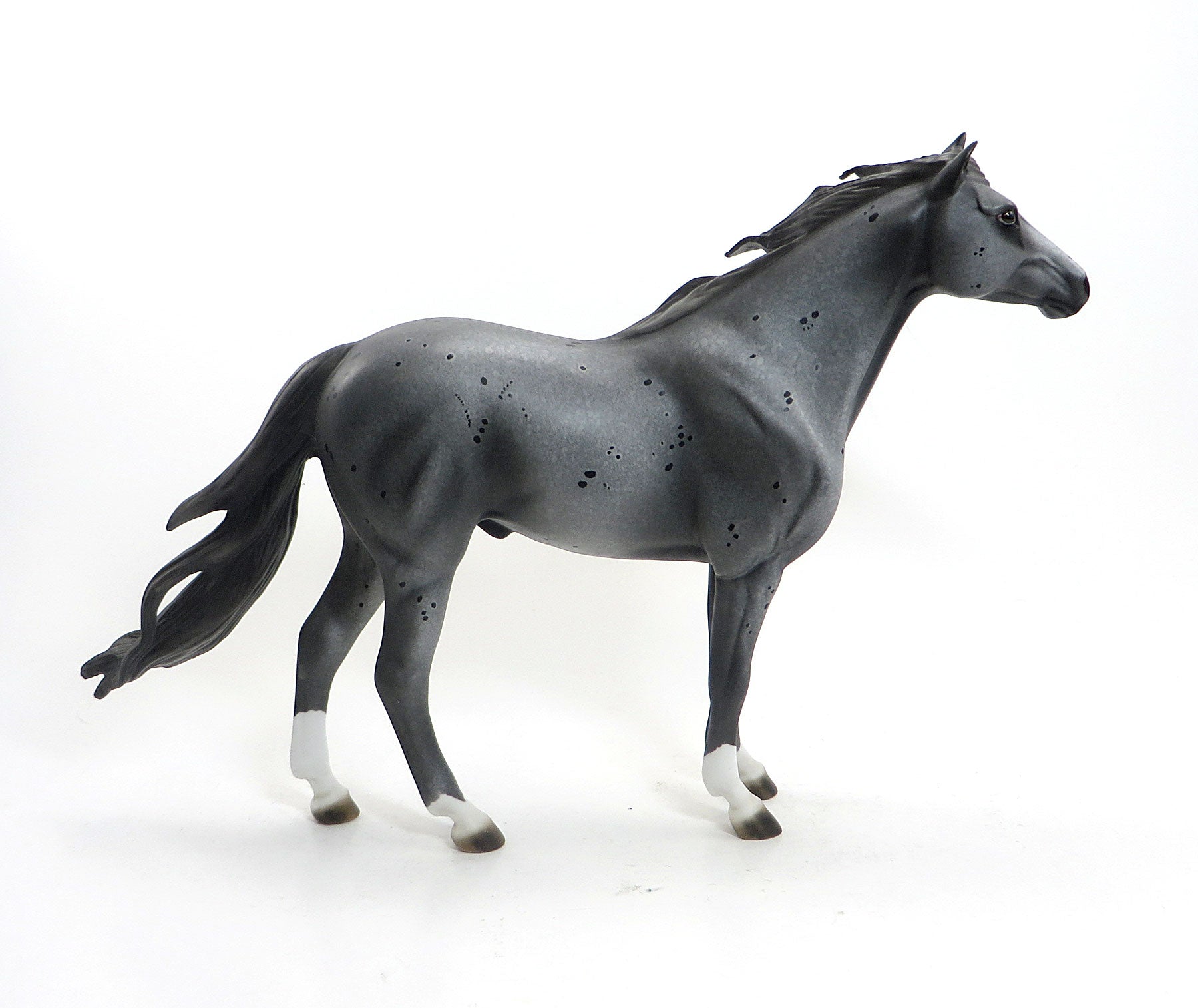 RODEO ROBOT - OOAK Dark Grey Roan Mustang 8/14
