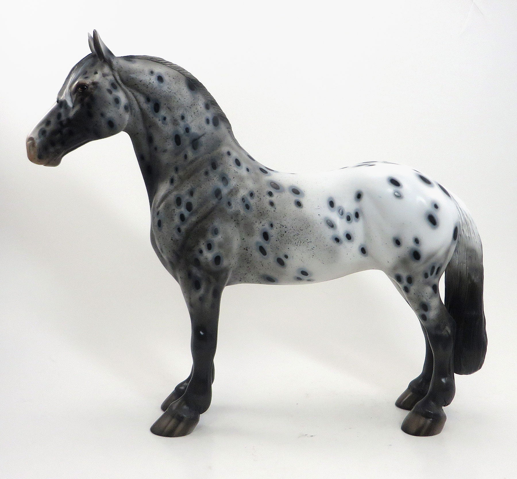 THE COLLECTOR - OOAK Appaloosa Standing Drafter W/Peacock Spots 8/14