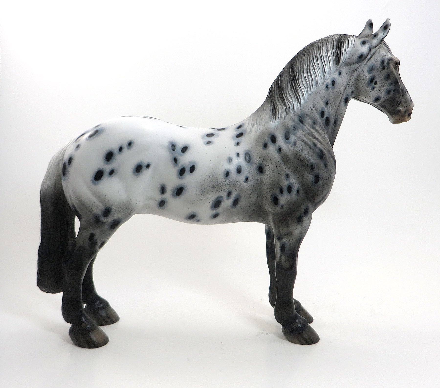 THE COLLECTOR - OOAK Appaloosa Standing Drafter W/Peacock Spots 8/14