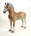 CINNAMON BUN - OOAK Belgian Standing Drafter W/Blue Ribbons 8/14