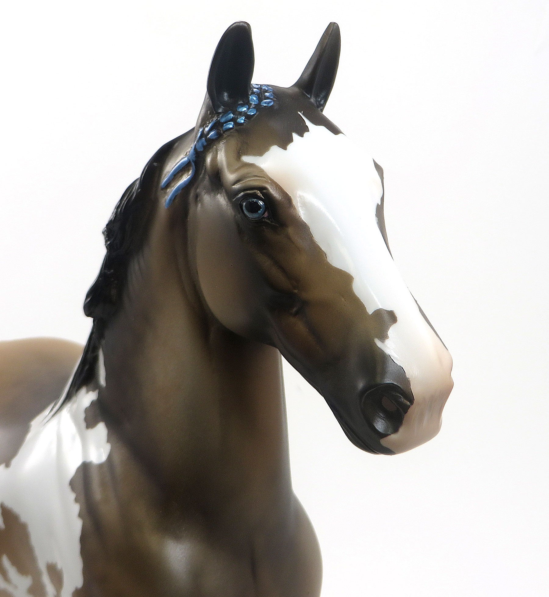 NUCLEA - OOAK Dappled Sooty Buckskin Pinto Trotting Drafter Gelding W/Blue Eyes 8/14