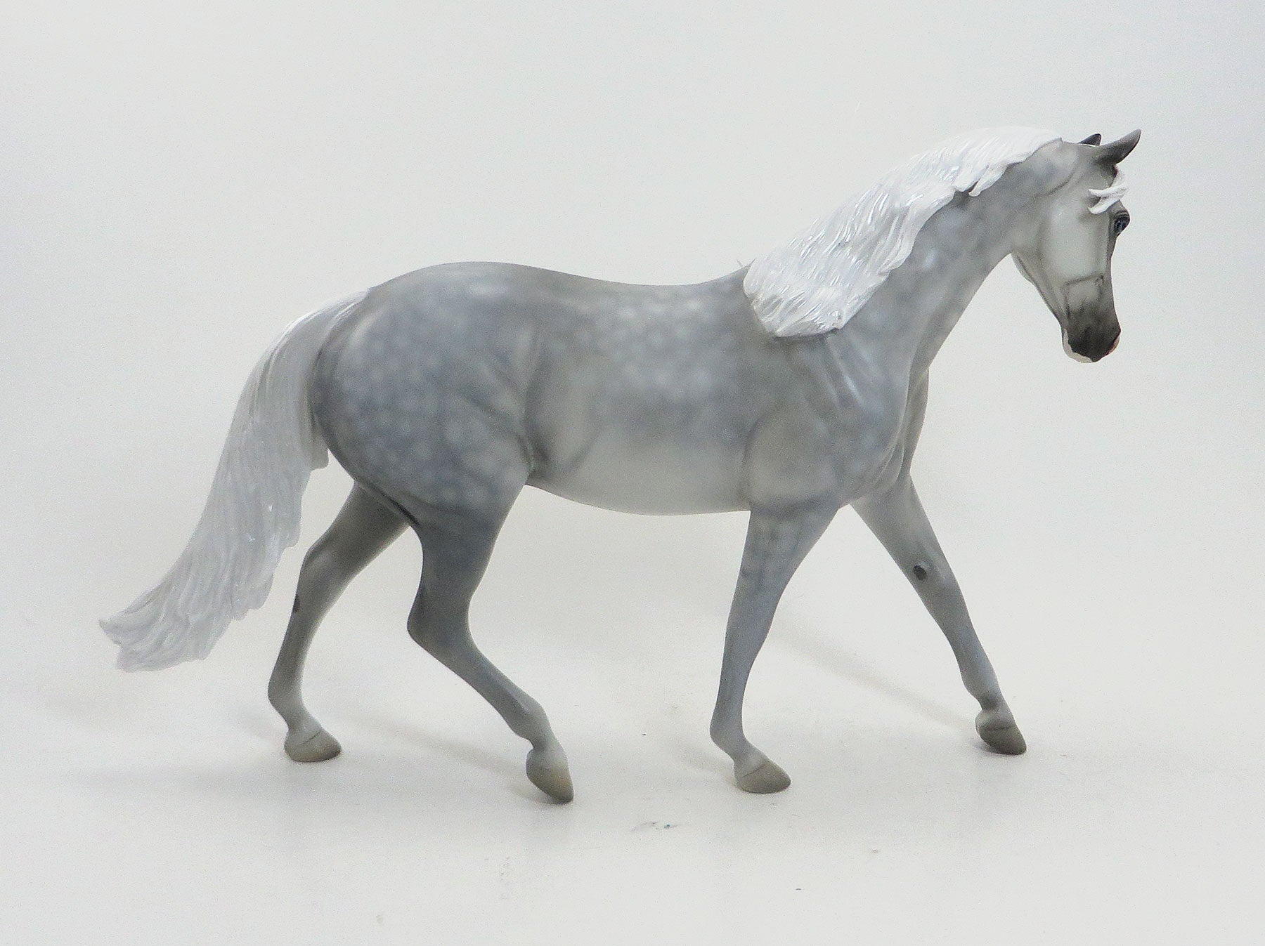 PRINCE BUBBLEGUM - OOAK Dapple Grey Pony W/Blue Eyes 8/14