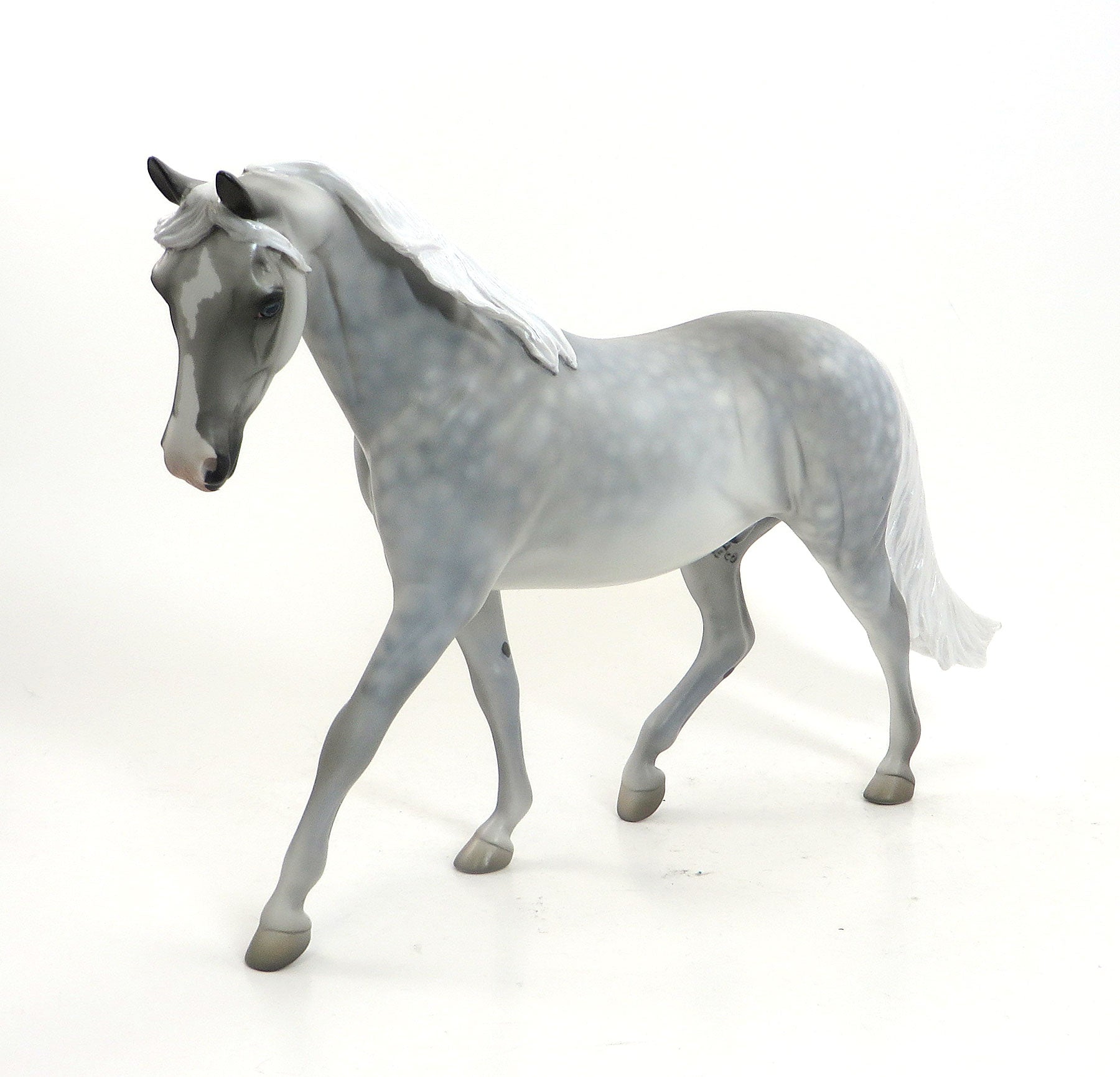PRINCE BUBBLEGUM - OOAK Dapple Grey Pony W/Blue Eyes 8/14