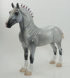 BUZZ LIGHTYEAR -LE10 Dapple Grey Standing Drafter W/Red &amp; Blue Ribbons 8/14