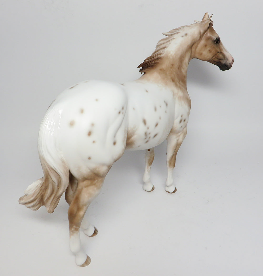 REMY-OOAK CHESTNUT APPALOOSA ISH MODEL HORSE BY SHERYL LEISURE 4/7/17