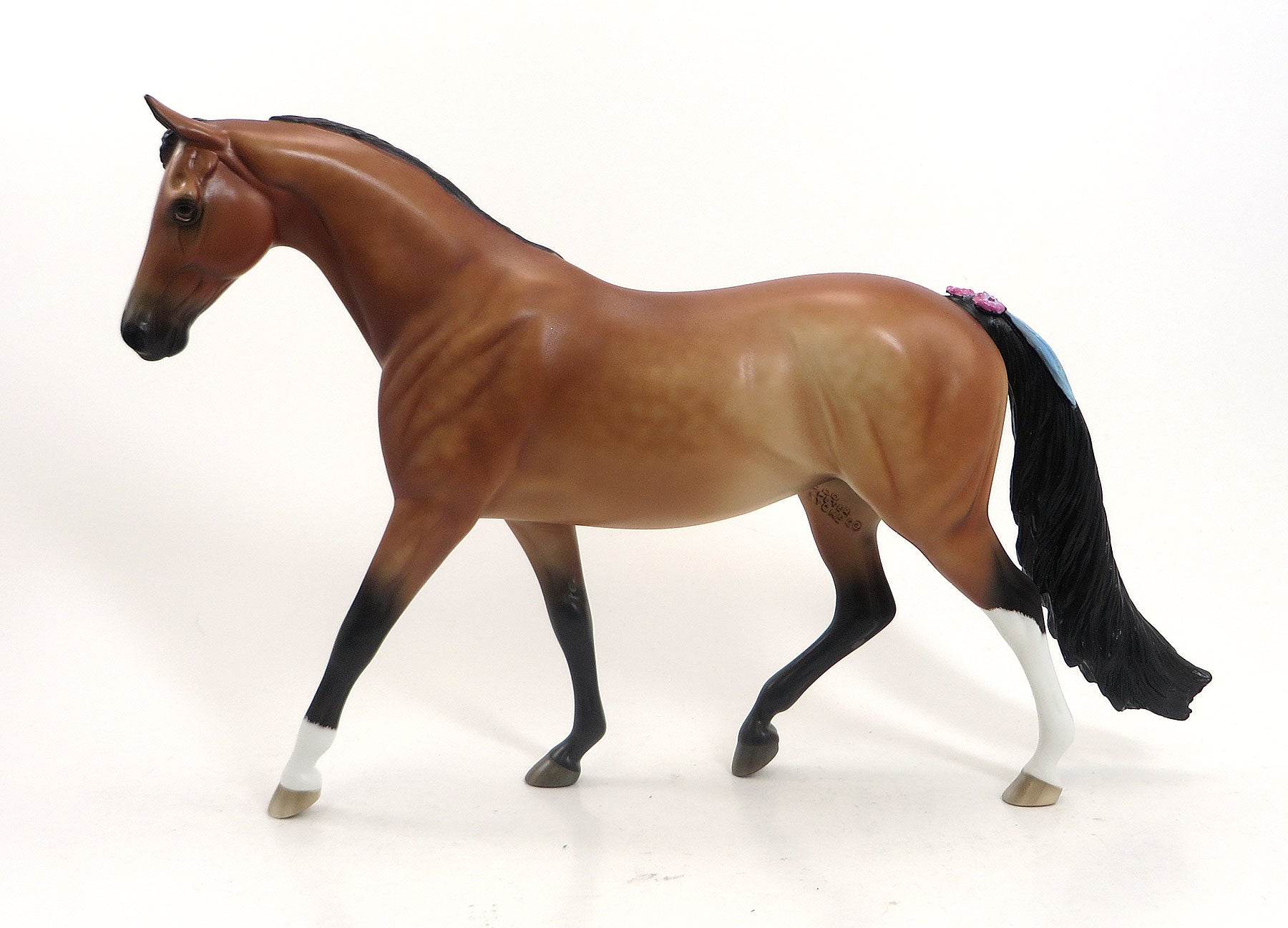 PRETTY BABY - OOAK Dapple Bay Pony with Flowers by Sheryl Leisure - 5/15