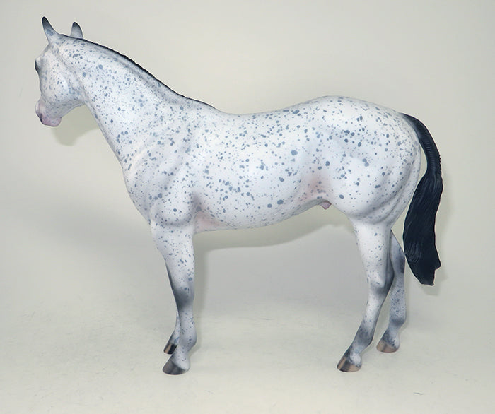 VANILLA BEAN-OOAK LOUD LEOPARD APPALOOSA ISH MODEL HORSE 5/24