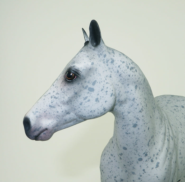VANILLA BEAN-OOAK LOUD LEOPARD APPALOOSA ISH MODEL HORSE 5/24