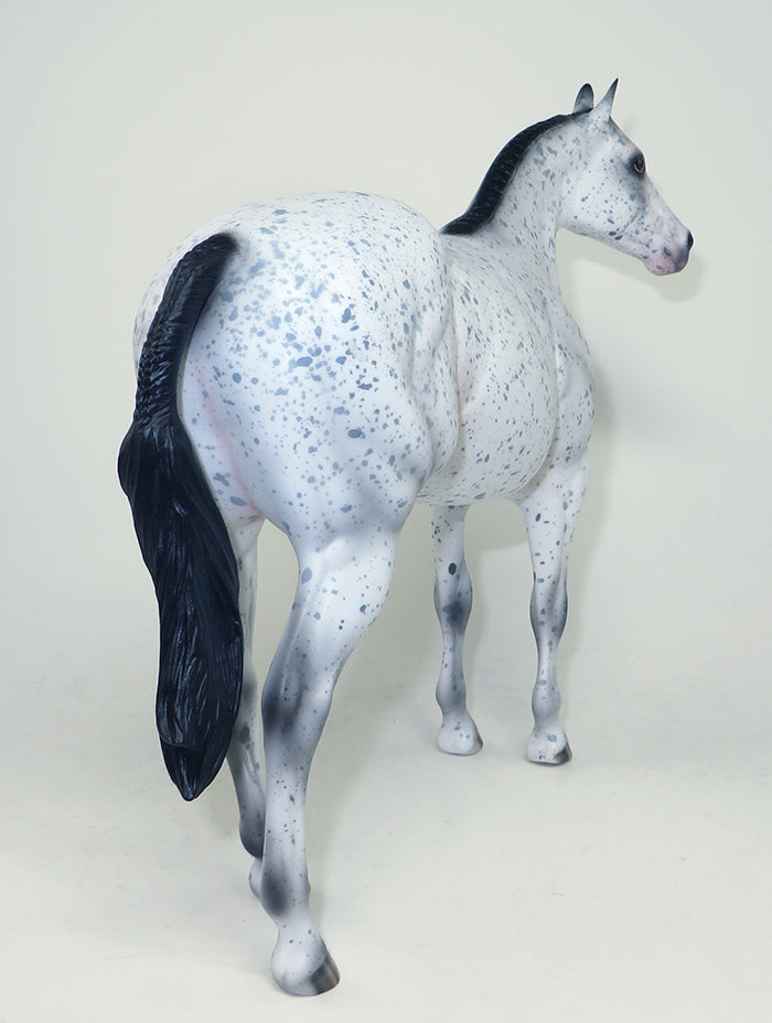 VANILLA BEAN-OOAK LOUD LEOPARD APPALOOSA ISH MODEL HORSE 5/24