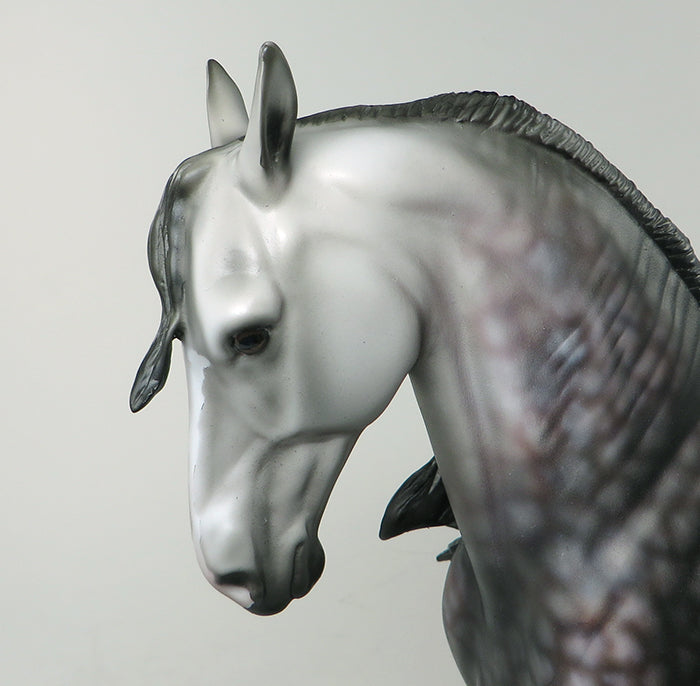 NIRVANA-OOAK ROSE GREY STAR DAPPLE ANDALUSIAN MODEL HORSE 5/20
