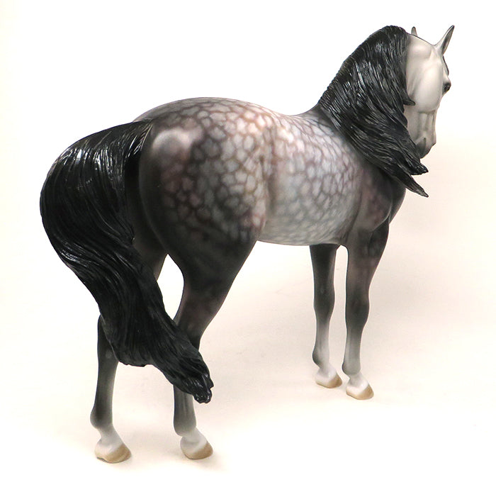 NIRVANA-OOAK ROSE GREY STAR DAPPLE ANDALUSIAN MODEL HORSE 5/20