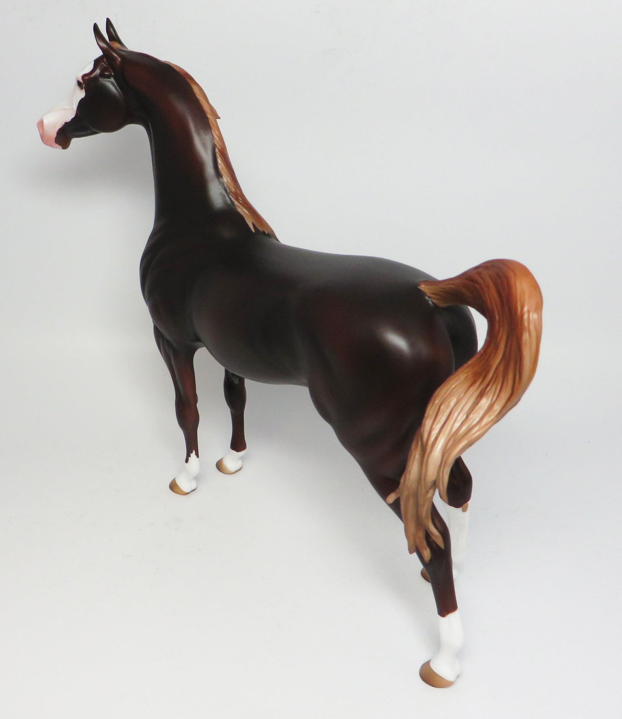 MILKY WAY-OOAK LIVER CHESTNUT ARABIAN MODEL HORSE 4/7/17