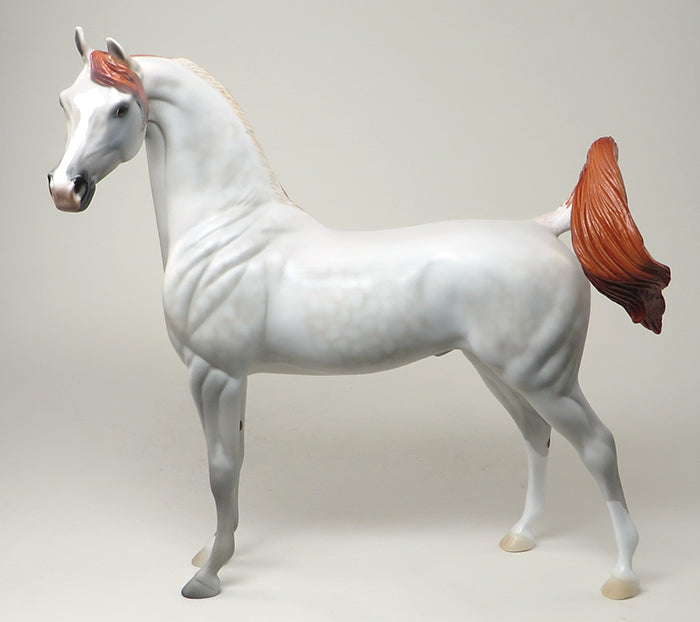 zelious chestnut going grey arabian model horse 