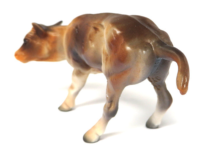 BLUEZ-OOAK BLUE ROAN CUTTER AND CALF MODEL HORSE BY KAREN DIETRICH 6/13