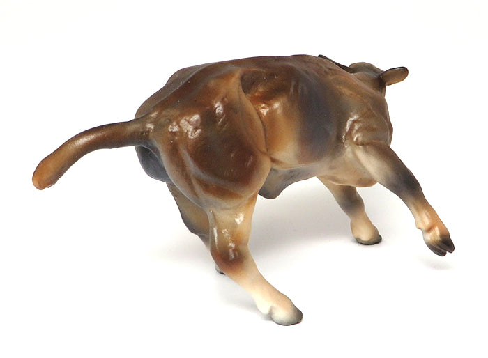 BLUEZ-OOAK BLUE ROAN CUTTER AND CALF MODEL HORSE BY KAREN DIETRICH 6/13