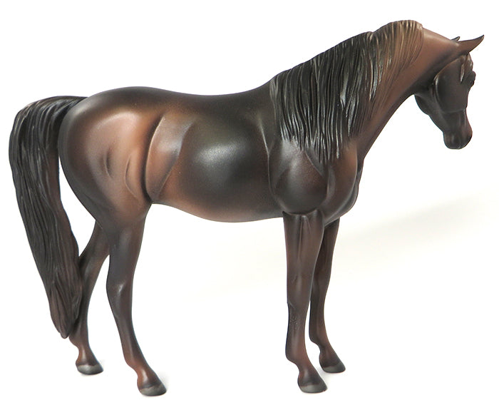 TINY HEART-OOAK CHESTNUT GOING GREY-ARABIAN MODEL HORSE 6/27