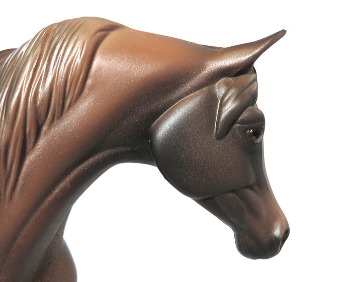 TINY HEART-OOAK CHESTNUT GOING GREY-ARABIAN MODEL HORSE 6/27