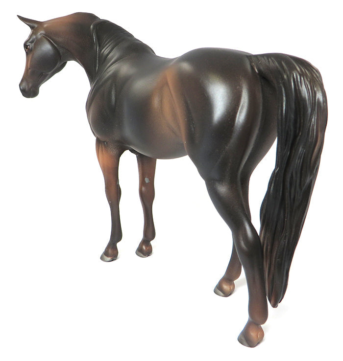 TINY HEART-OOAK CHESTNUT GOING GREY-ARABIAN MODEL HORSE 6/27