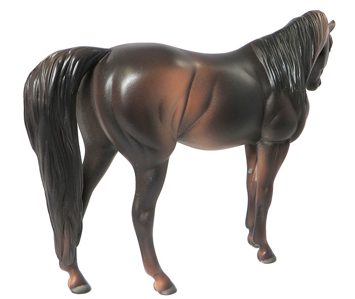 TINY HEART-OOAK CHESTNUT GOING GREY-ARABIAN MODEL HORSE 6/27