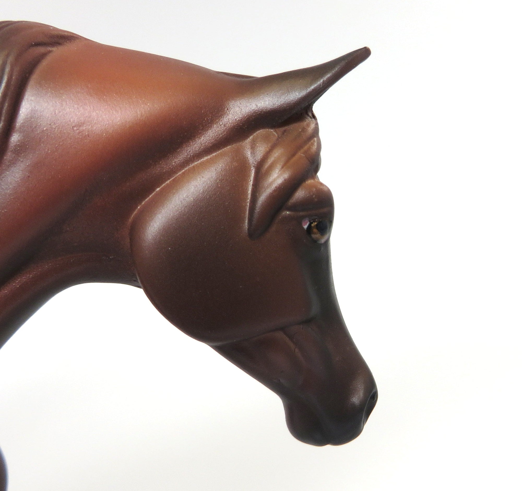 LOCKET-OOAK BAY ARABIAN PEBBLES MODEL HORSE BY KAREN DIETRICH 6/27