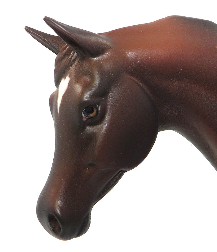 LOCKET-OOAK BAY ARABIAN PEBBLES MODEL HORSE BY KAREN DIETRICH 6/27