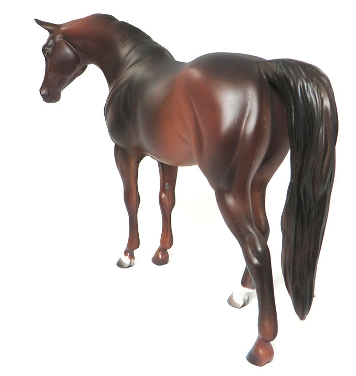 LOCKET-OOAK BAY ARABIAN PEBBLES MODEL HORSE BY KAREN DIETRICH 6/27