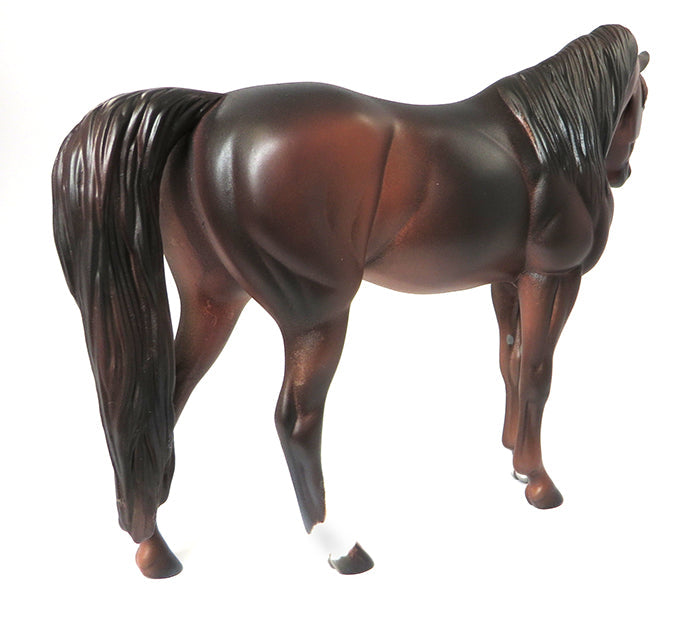 LOCKET-OOAK BAY ARABIAN PEBBLES MODEL HORSE BY KAREN DIETRICH 6/27