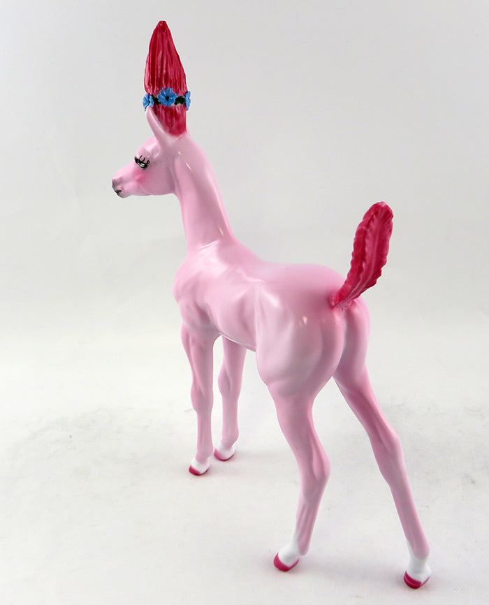 ROSIE-OOAK PINK &quot;STONE TROLLEEZ&quot; FOAL MODEL HORSE 11/9/16