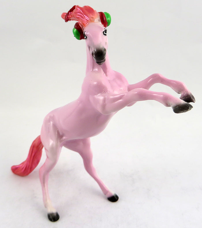 DJ TAMI-OOAK PINK &quot;STONE CHIP TROLLEEZ&quot; MODEL HORSE 11/9/16