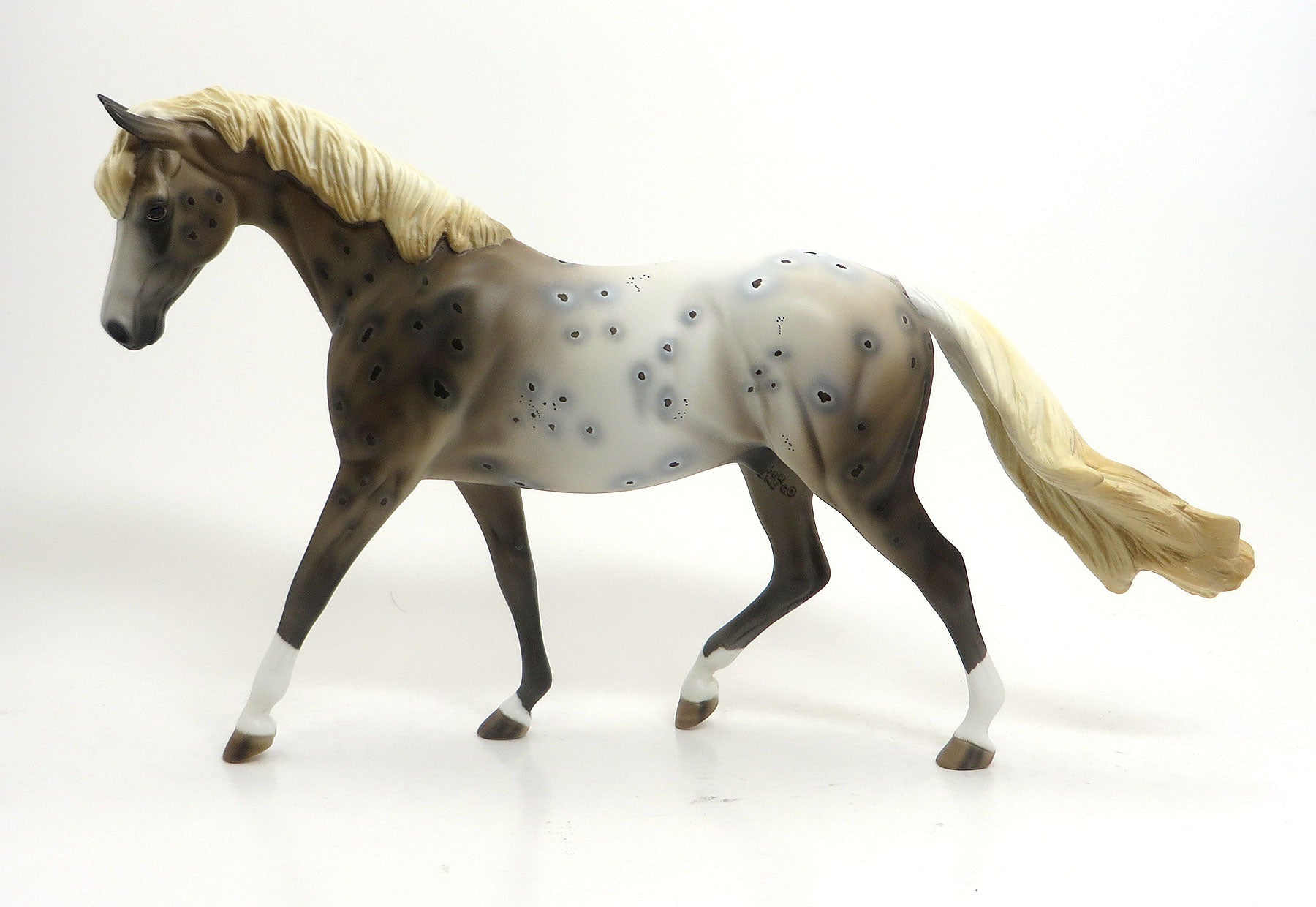 HIRKANI - OOAK Appaloosa with Peacock Spots Model Horse Pony - 8/21