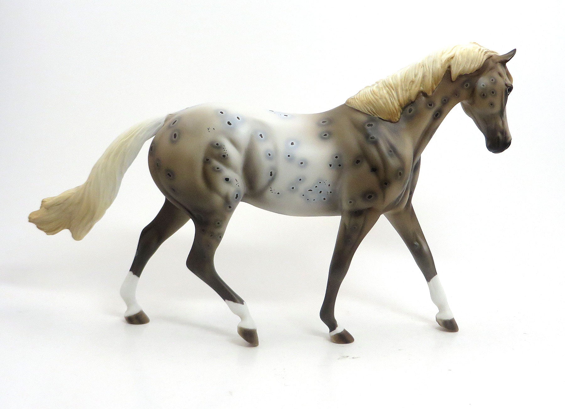 HIRKANI - OOAK Appaloosa with Peacock Spots Model Horse Pony - 8/21