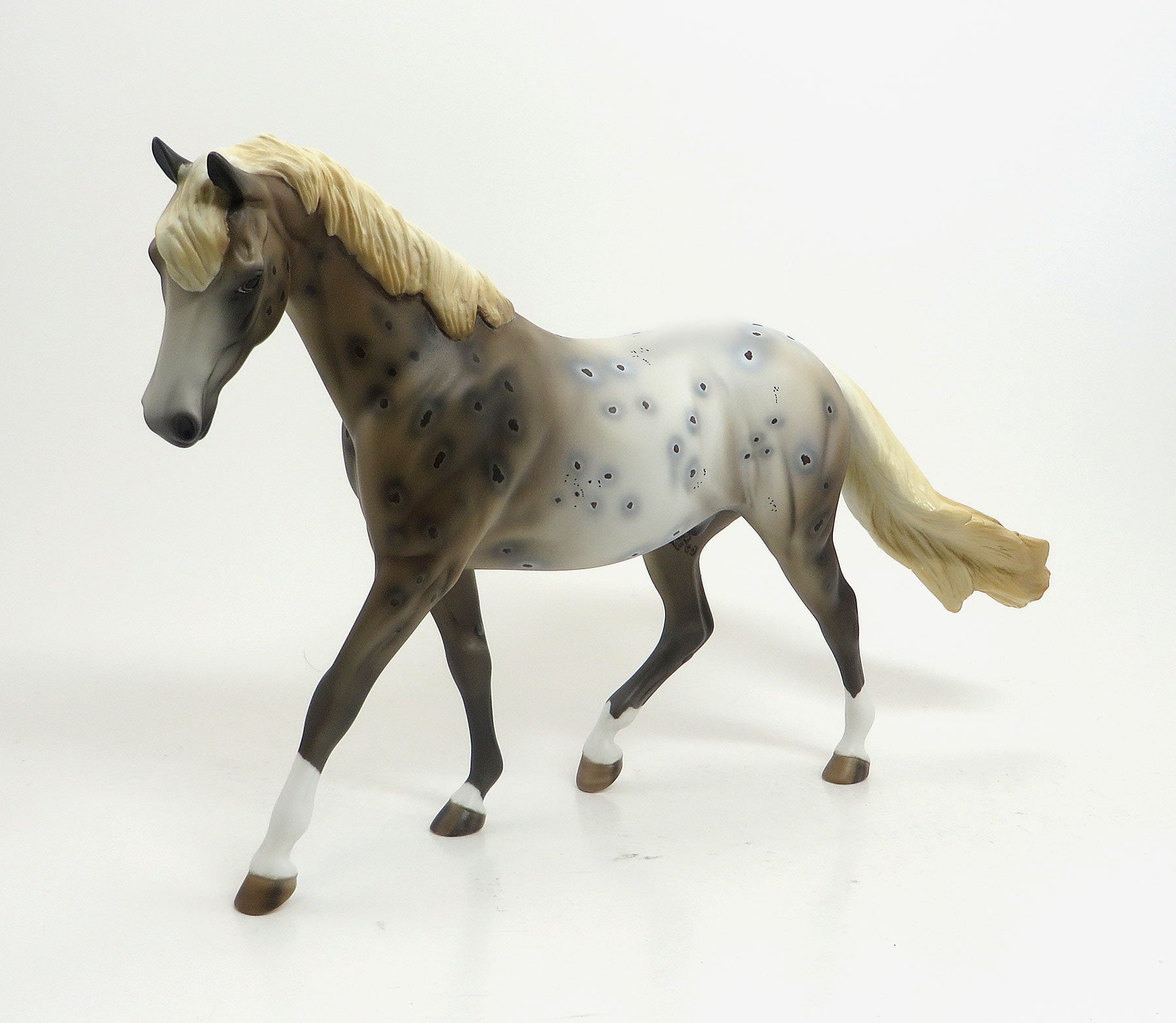 HIRKANI - OOAK Appaloosa with Peacock Spots Model Horse Pony - 8/21