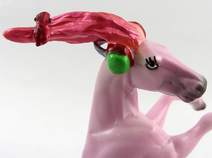 DJ TAMI-OOAK PINK &quot;STONE CHIP TROLLEEZ&quot; MODEL HORSE 11/9/16