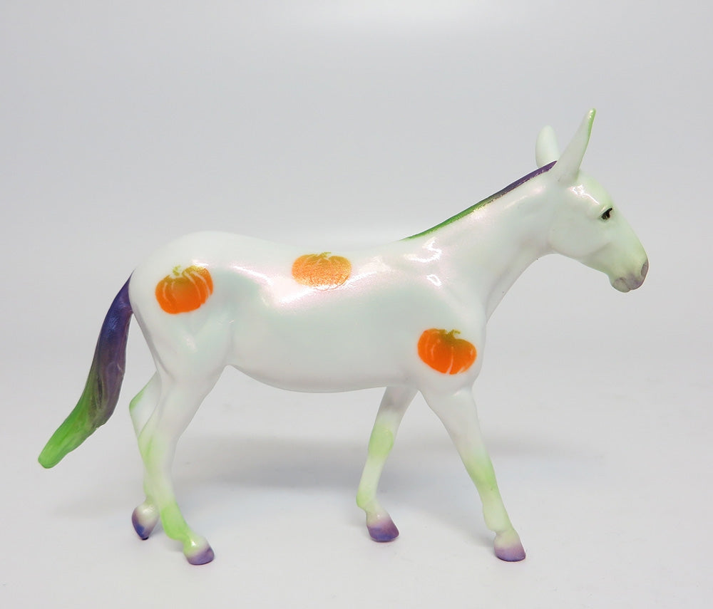 MY LITTLE PUMPKIN~OOAK DECORATOR HALLOWEEN MULE CHIP MODEL HORSE 10/17/17
