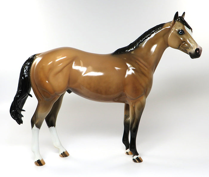 buckskin ish model horse 